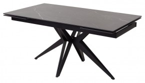 Стол FORIO 160 MATT BLACK MARBLE SOLID CERAMIC / BLACK, ®DISAUR в Тарко-Сале - tarko-sale.mebel-74.com | фото