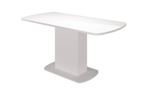 Стол обеденный Соренто 2 раздвижной (Белый) в Тарко-Сале - tarko-sale.mebel-74.com | фото