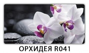 Стол обеденный Трилогия с фотопечатью Орхидея R041 в Тарко-Сале - tarko-sale.mebel-74.com | фото