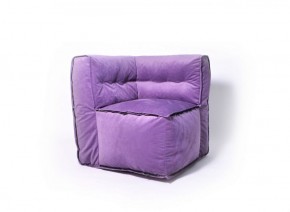 Угловое модульное бескаркасное кресло Комфорт (Фиолет велюр) в Тарко-Сале - tarko-sale.mebel-74.com | фото