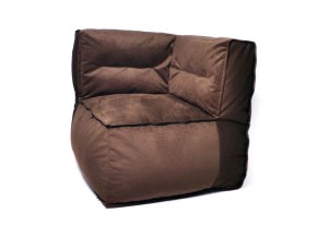 Угловое модульное бескаркасное кресло Комфорт (Шоколад велюр) в Тарко-Сале - tarko-sale.mebel-74.com | фото