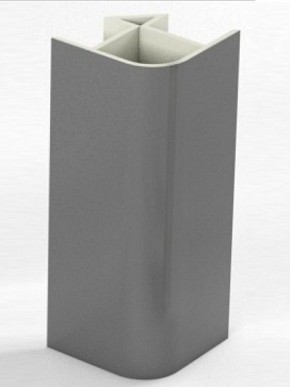 Угловое соединение для цоколя 90 гр. h100 мм (Алюминий, Белый, Черный, Сонома) в Тарко-Сале - tarko-sale.mebel-74.com | фото