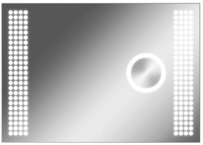 Зеркало Cosmo 100 alum (линза) с подсветкой Sansa (SCL1026Z) в Тарко-Сале - tarko-sale.mebel-74.com | фото