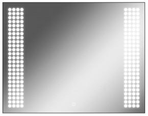 Зеркало Cosmo 90 black с подсветкой Sansa (SC1051Z) в Тарко-Сале - tarko-sale.mebel-74.com | фото