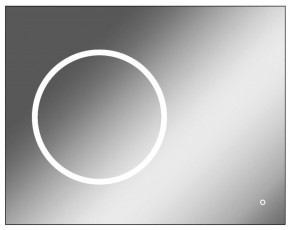 Зеркало Eclipse 90 black с подсветкой Sansa (SE1031Z) в Тарко-Сале - tarko-sale.mebel-74.com | фото