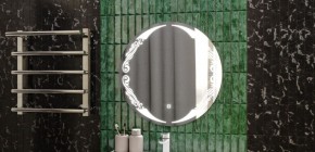 Зеркало Канберра 700х700 с подсветкой Домино (GL7032Z) в Тарко-Сале - tarko-sale.mebel-74.com | фото